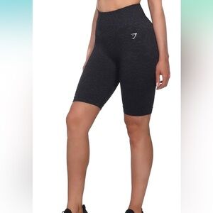 Gymshark Black Patterned Bike Shorts